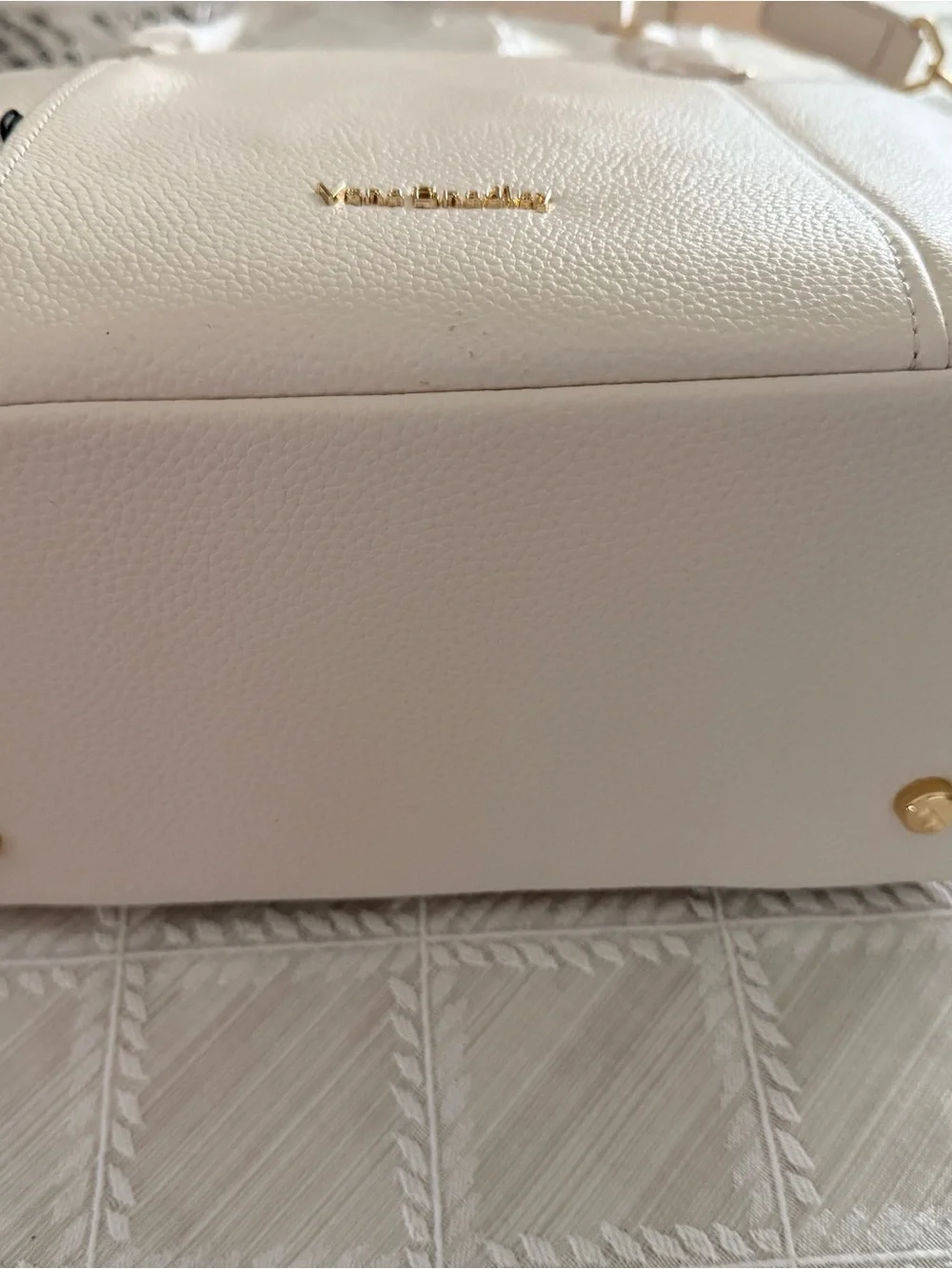 Vera Bradley Charlie Leather  Shoulder Bag -Coconut White-NWT